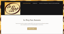 Desktop Screenshot of lepeepsanantonio.com